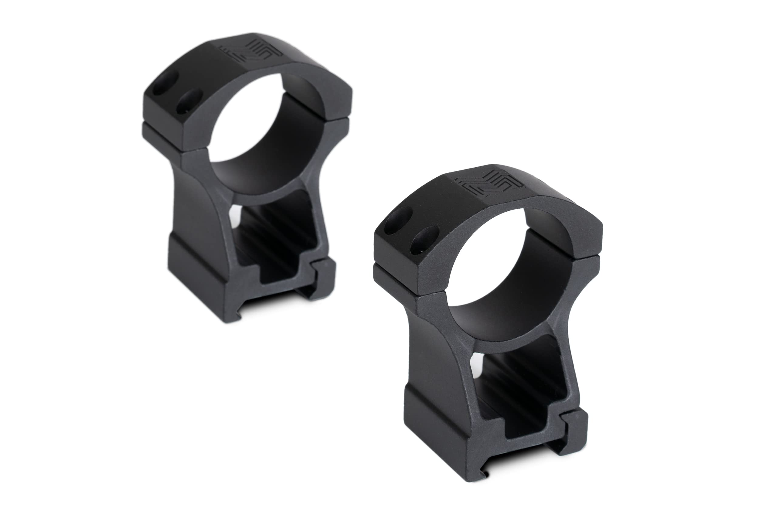 Monstrum High Profile Picatinny Scope Rings with See-Through Base