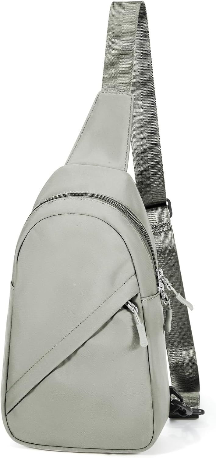 SEAFEW Small Green Sling Bag Crossbody Backpack Shoulder Bag for Men Women, Multipurpose Anti-Theft Cross Body Chest Bags, One Strap Backpack for Walking Biking Travel Cycling - Image 8