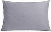 Fronha Avulsa para travesseiro, Percal 300 Fios, Toque Macio, 50x70cm, Com Bainha e Transpasse, Premium, Ideal para Hotelaria, Pousada, Airbnb e Uso Residencial de Luxo (Prata)