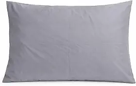 Fronha Avulsa para travesseiro, Percal 300 Fios, Toque Macio, 50x70cm, Com Bainha e Transpasse, Premium, Ideal para Hotelaria, Pousada, Airbnb e Uso Residencial de Luxo (Prata)