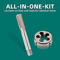 Vista 7 de AUTOKAY Nuevo HSS 5/8"-24 UNEF - Juego de roscas y troqueles para mano derecha (5/8x24) RH