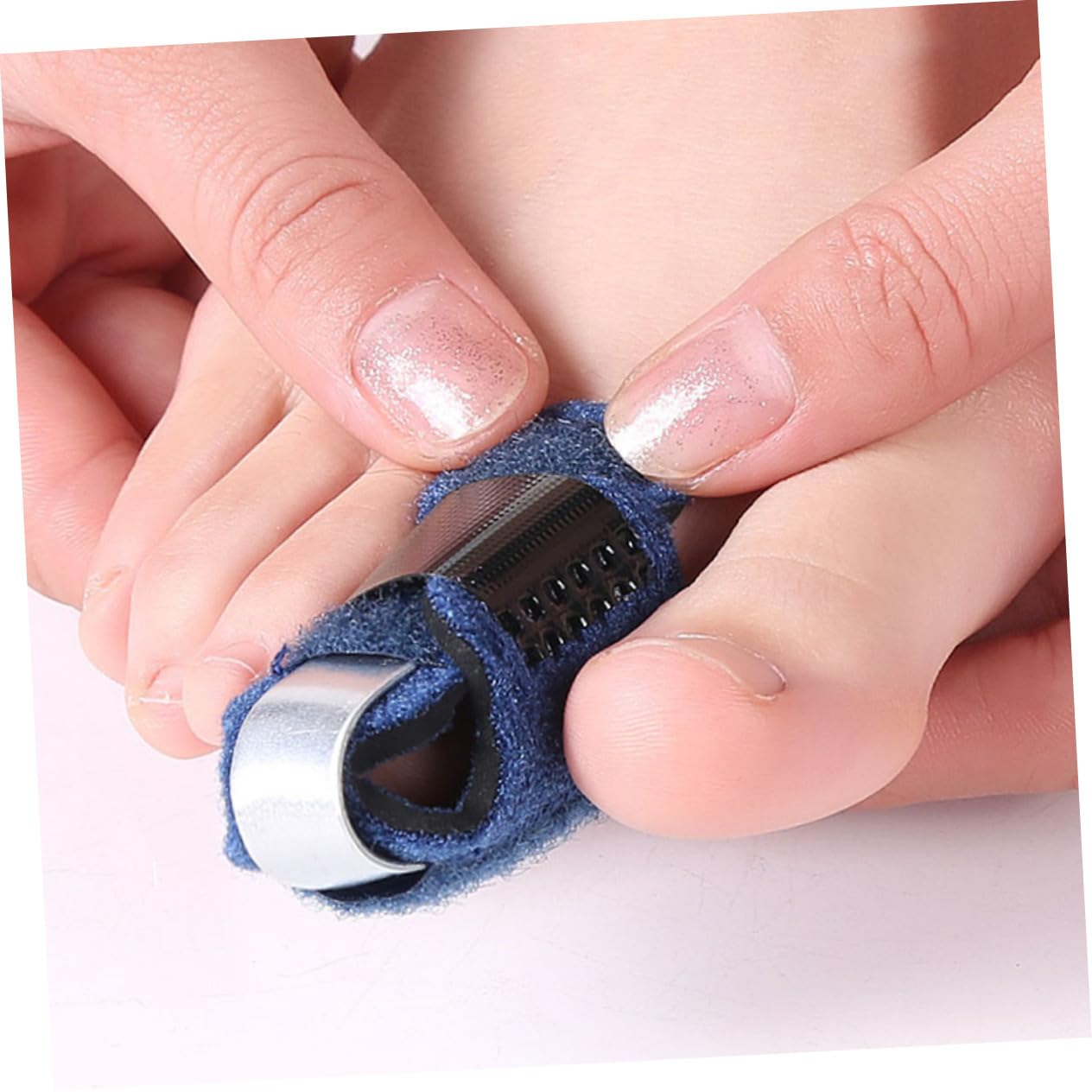 Baluue 10pcs Toe Splints for Straightening Support Breathable Toe Wraps for Daily Use and Fingers Skin Options