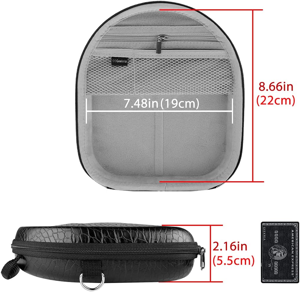 Hot Deals Geekria UltraShell Case for Sony WH-CH710N, WH-CH700N, WH-XB900N, WH-1000XM3, WH-1000XM4, MDR-M1ST Headphones, Replacement Protective Hard Shell Travel Carrying Bag with Cable Storage (Black)