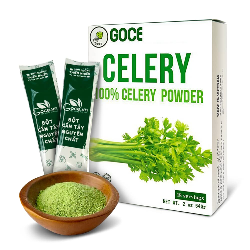 GOCE Celery Powder (1 box 18 packs), Instant Organic