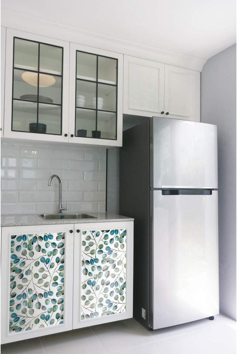 RoomMates RMK11628WP Cat Coquillette Eucalyptus Teal and White Peel and Stick Wallpaper, Roll