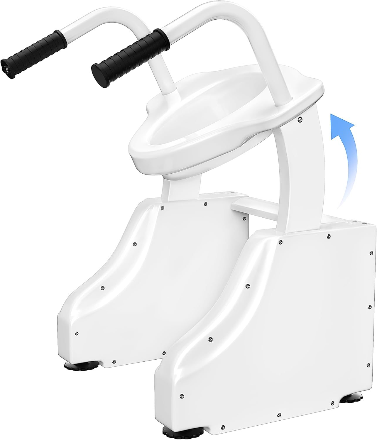Electric Toilet Seat Riser, Powered Raised Toilet Seat with Handles for The Elderly and Disabled, Quiet Elevated Toilet Seat Lift in Bathroom, Capacity Weight 450lbs