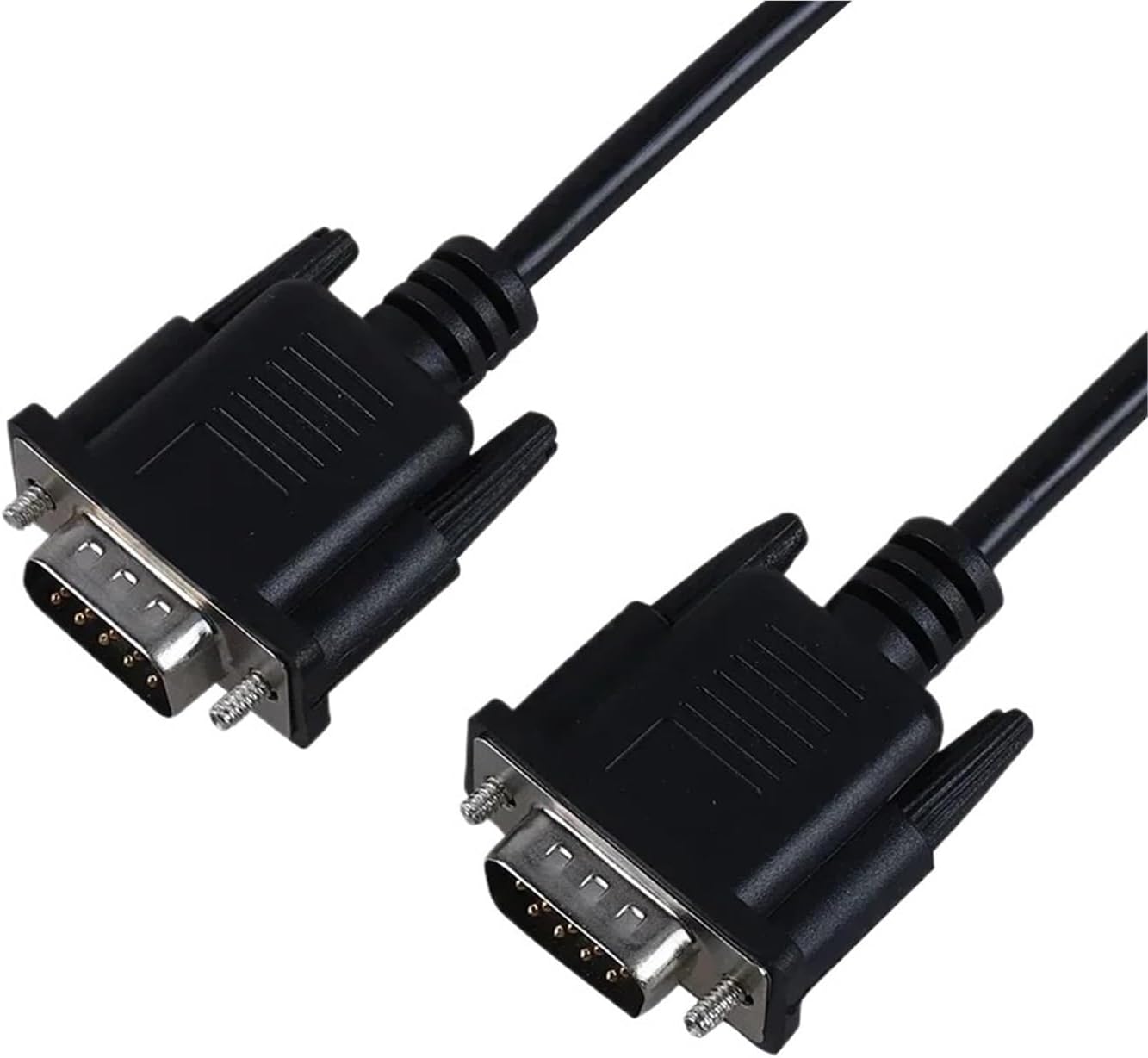 1pcs Extended Wires DB9 pin Serial Cable RS232 COM Wires DB9 Female to Female Convert Male to Female Direct Connection(Male to Male,1.5m)