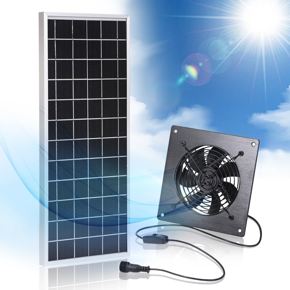 SCCCF DC Solar Fan 10W Weatherproof Solar Panel Fan kit for sale Mesa