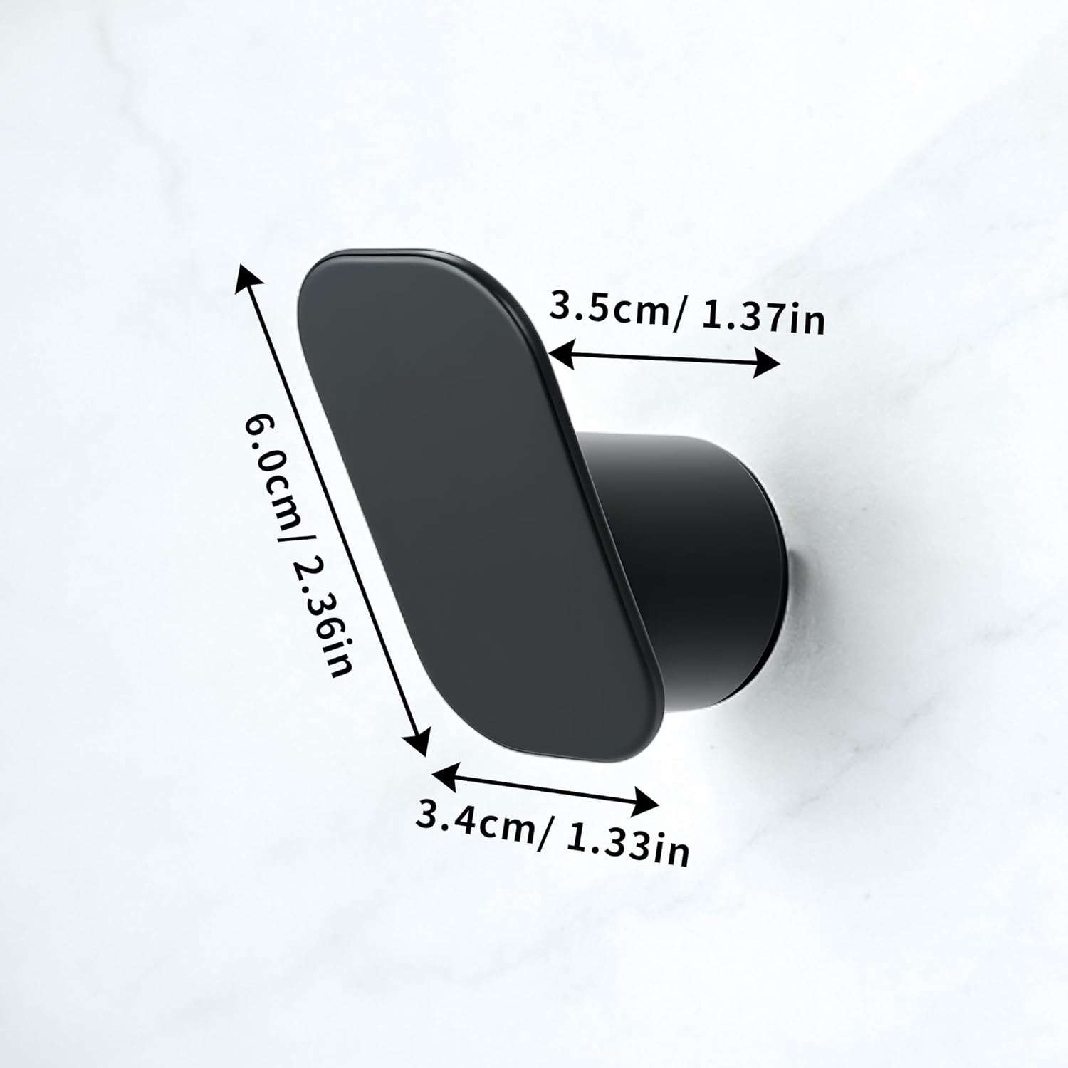 Taozun Coat Hooks Wall Mount, 4 Pack Black Towel Hooks for Bathrooms, Heavy Duty Wall Hooks for Coats Bag Backpack, Bathroom Shower Towel Hooks Robe Hook and Home Storage Hooks - Image 2