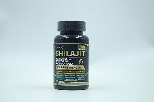 Miniatura 7 de Shilajit Suplemento con musgo marino, Ashwagandha, Tongkat Ali - Cápsulas de ácido fúlvico orgánico puro del Himalaya Shilajit - 90 unidades