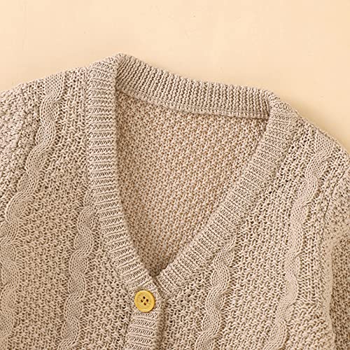 Infant Baby Boy Girl Long Sleeve Knitted Sweater Button Cardigan Coat Twist Knitwear Jacket Winter Warm Clothes4