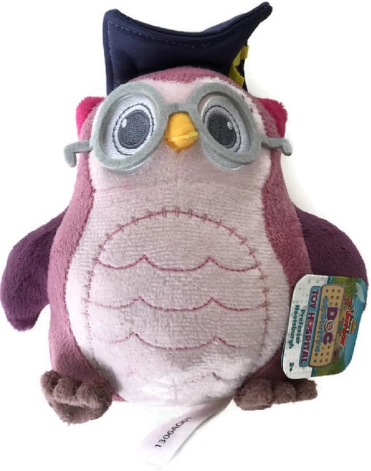 Disney Doc McStuffins Toy Hospital Professor Hootsburgh Plush Bean 7-inch