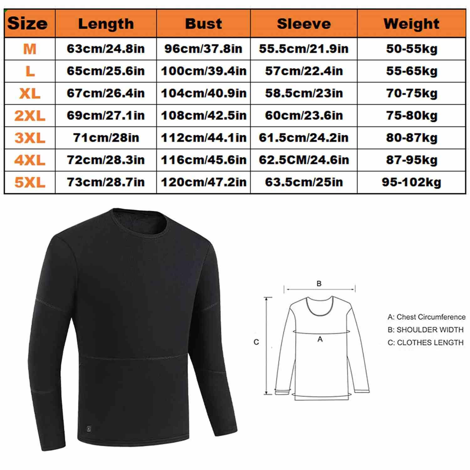 scosao Camiseta Térmica Hombre Mujer Ropa Interior Calefactable Eléctrico USB 16 Zonas Invierno Top Thermal Manga Larga Cálida Cape Base para Esquí Moto Ciclismo Viajar