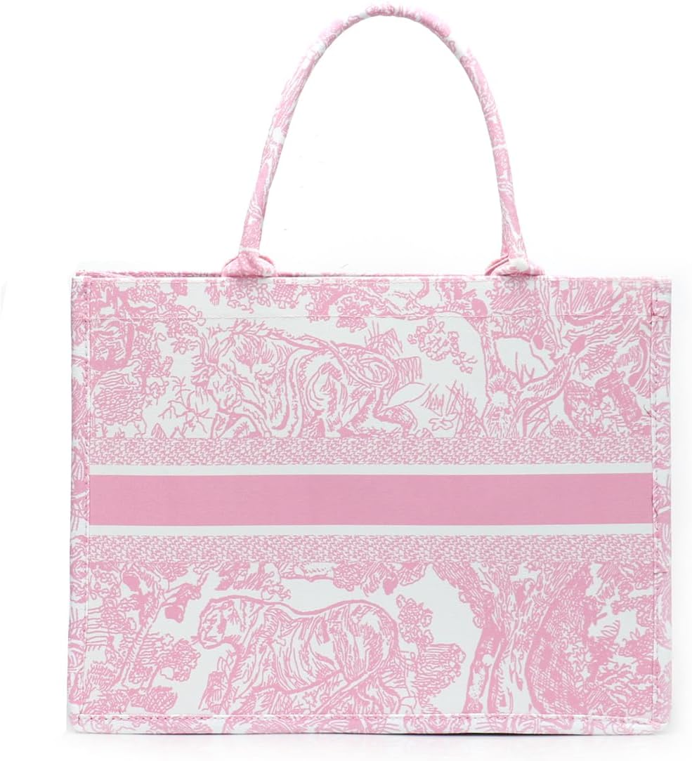 Fashion Luxury Tote Bag Cotton Linen Handbag Large Capacity Jacquard Retro Exquisite
