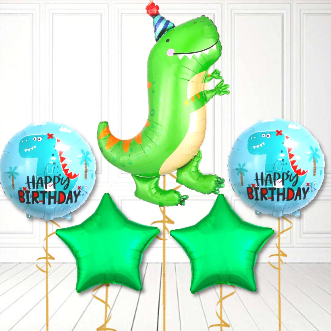 Party town Cute Dinosaur Helium Supported Foil Balloons Combo For Balloon  Bouquets|Birthday Party|Theme Party|Baby Shower For Boys&Girls Birthday