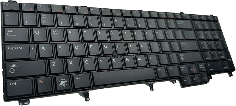 Laptop Replacement US Keyboard for Dell Latitude E5520 E5520m E5530 E6520 E6530 E6540 Precision M4600 M4700 M4800 M6600 M6700 HG3G3 0HG3G3 7T425 07T425 NSK-DW2BC 01 with Pointing Backlight