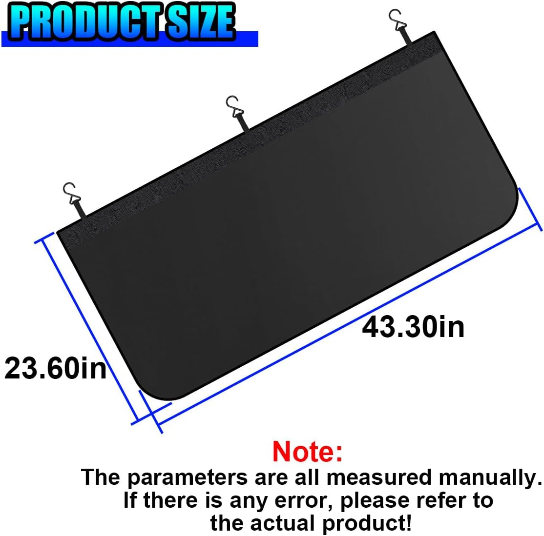 Car Magnetic Fenders Cover, PU Leather Automotive Repair Mat with Hooks, Anti-Slip Waterproof Mechanic Work Protector Pad (Black)