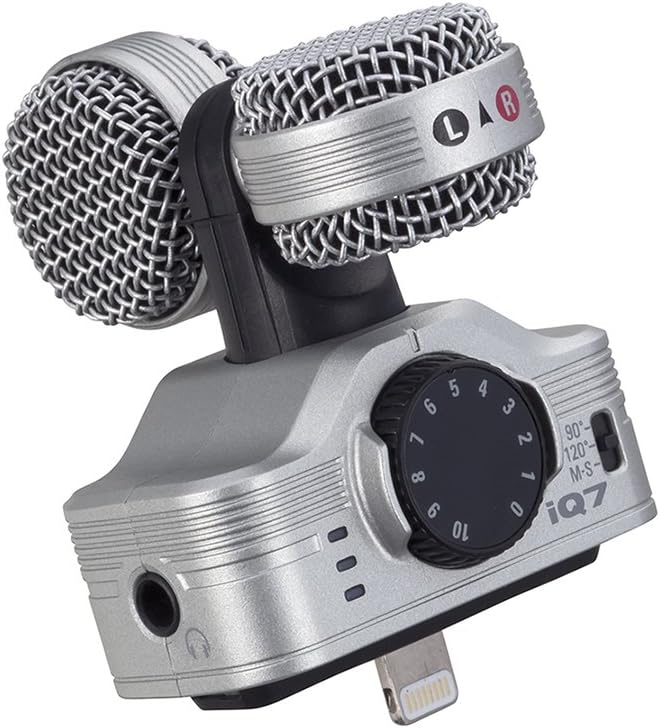 ZOOM iQ7 MS Stereo Microphone for iPhone/iPad/iPod touch