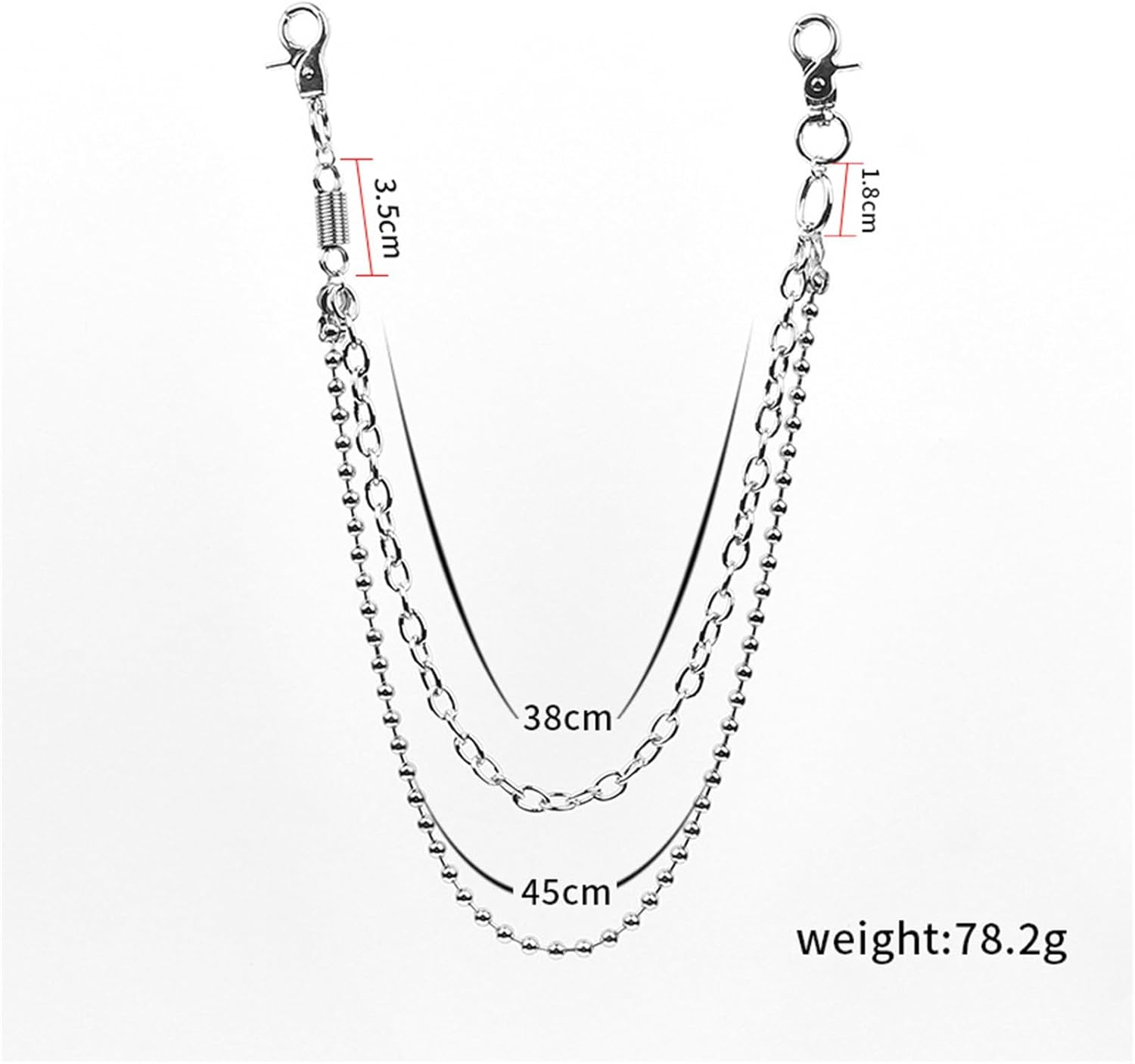 Pants Chain for Men Trouser Chain Men's Simple Versatile Hip-hop Goth Accessories