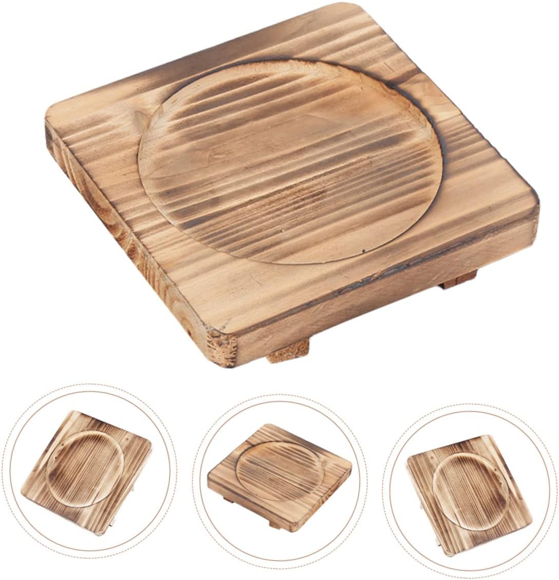 Simple Wooden - Placemat for Dining Table -Skid Restaurant Dish Mat for Home Tableware Decoration and Everyday Use Inner