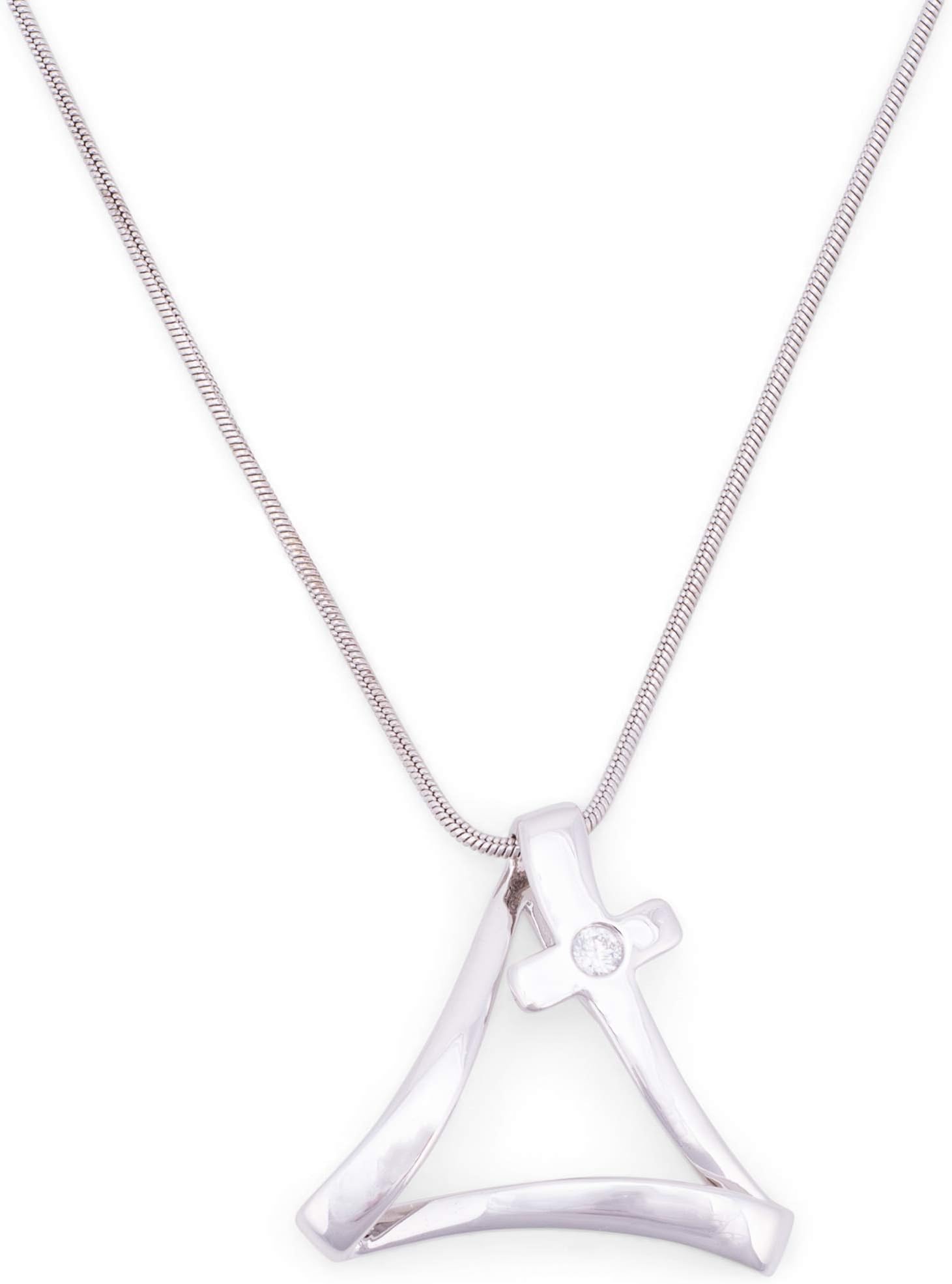 Eternal Zoe Design Large Cross of the Trinity His Plan Necklace, 16" + 3" ext.