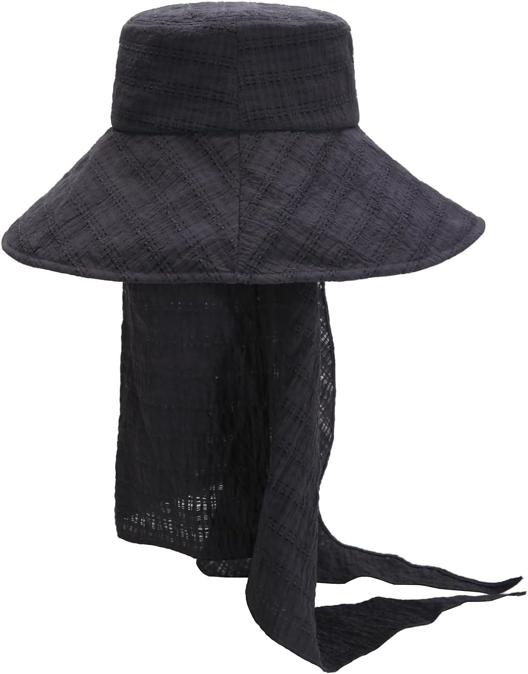 Floppy Sun Hat with Detachable Rayon Neck Drape for Women LOVEIN
