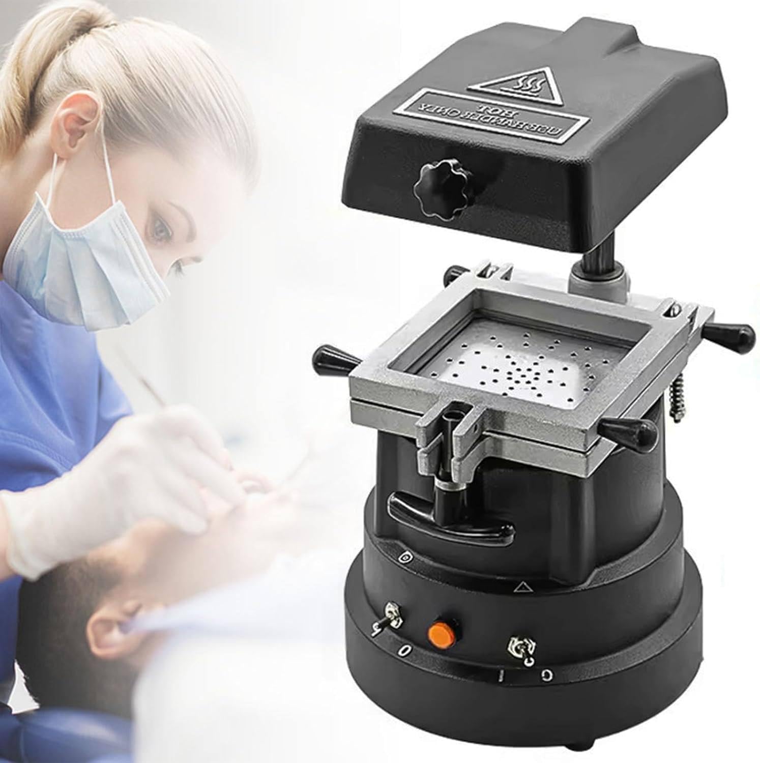 Macchina termoformatrice per Laboratorio odontotecnico da 1200 W, Strumento per termoformatura, Materiali e Piccole Attrezzature per Laboratorio odontotecnico, per stampaggio odontoiatrico