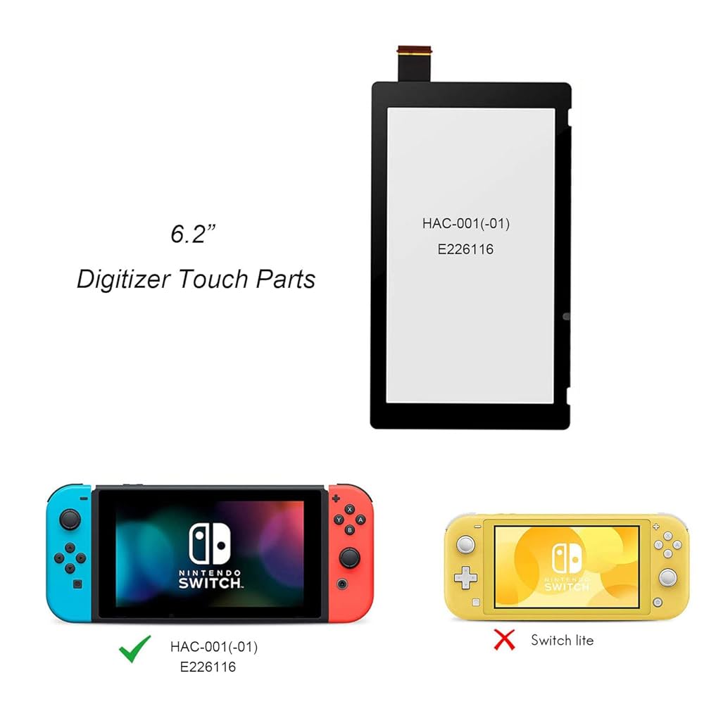 Nintendo Switch ay Amazon.com: Replacement Digitizer Touch Screen Parts for