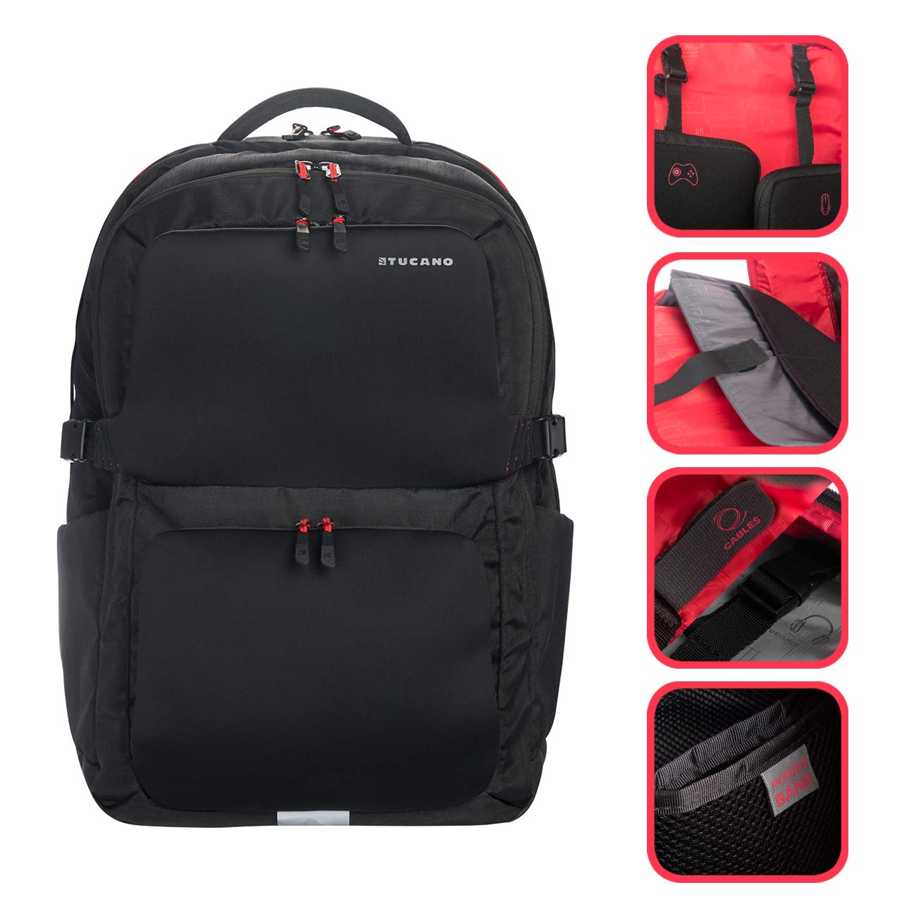Image secondaire de Tucano Sfido Sac à dos de gaming pour ordinateur portable 18,4