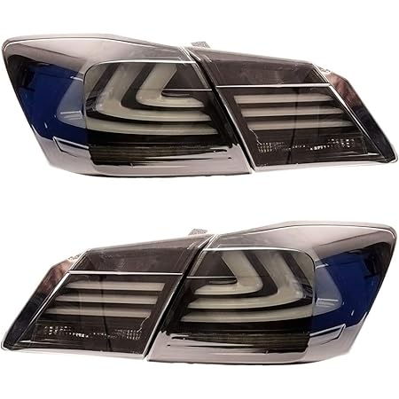 Amazon Katsu ホンダ アコード テールライト テールランプ リアライト 流れる ウインカー オープニングモーション 左右セット アセンブリ 一年保証付き For Honda Accord 18 Up Led Tail Light 赤 車 バイク 車 バイク