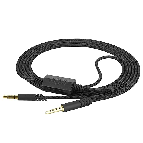 Miniatura 2 de Geekria Cable de audio para juegos compatible con Astro A40 tr, A40, A30, A10 Gen 2, A10, cable de auriculares para juegos A10, cable auxiliar