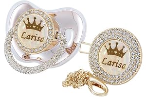 Personalized Name Anniversary Pacifier and Clip Set