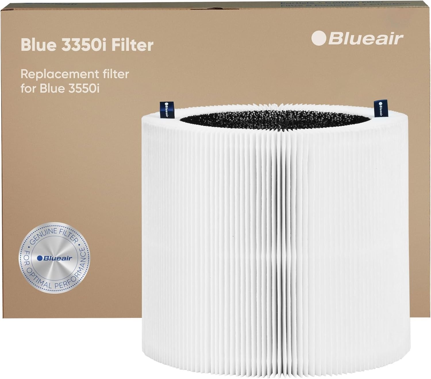 BLUEAIR 3350i Max inteligentny oczyszczacz powietrza do średnich pomieszczeń i 1 zestaw oryginalnych filtrów zamiennych do oczyszczacza powietrza 3350i Max