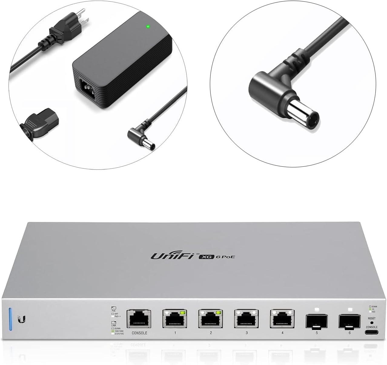 54V 210W Power Supply for Ubiquiti Networks UniFi USW-Ultra-210W Switch XG 6 PoE UACC-Adapter-AC-210W USW-Pro-Max-16-PoE (180W) US-XG-6POE Pro-XG-8-PoE ADS-210NX-48-1 540210E AC/DC Adapter