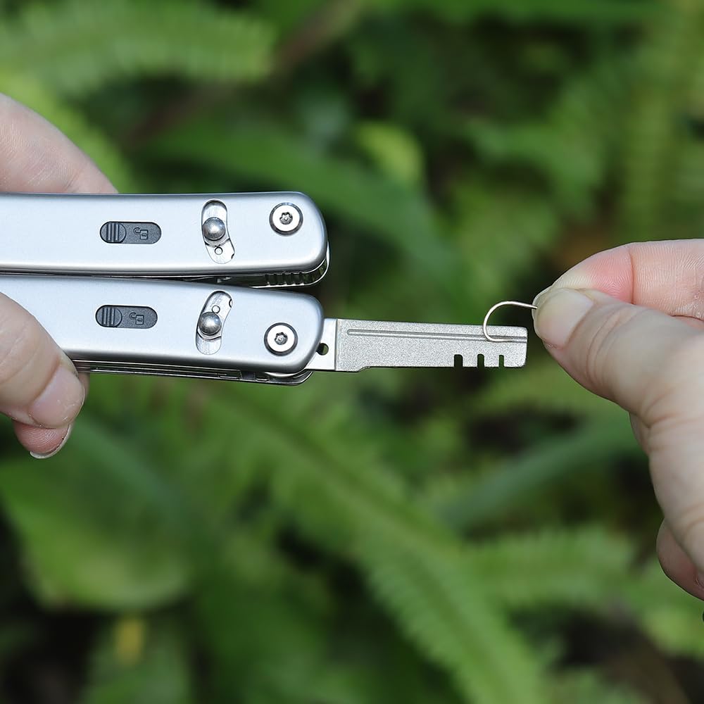 Roxon FT03 Build Your Own Multitool Accessory for Flex Multitool (Flat File, Fish Hook Remover & Scaler, Hook Sharpener Adjuster, Bicycle Spoke Wrench) Good for Fishing & Camping