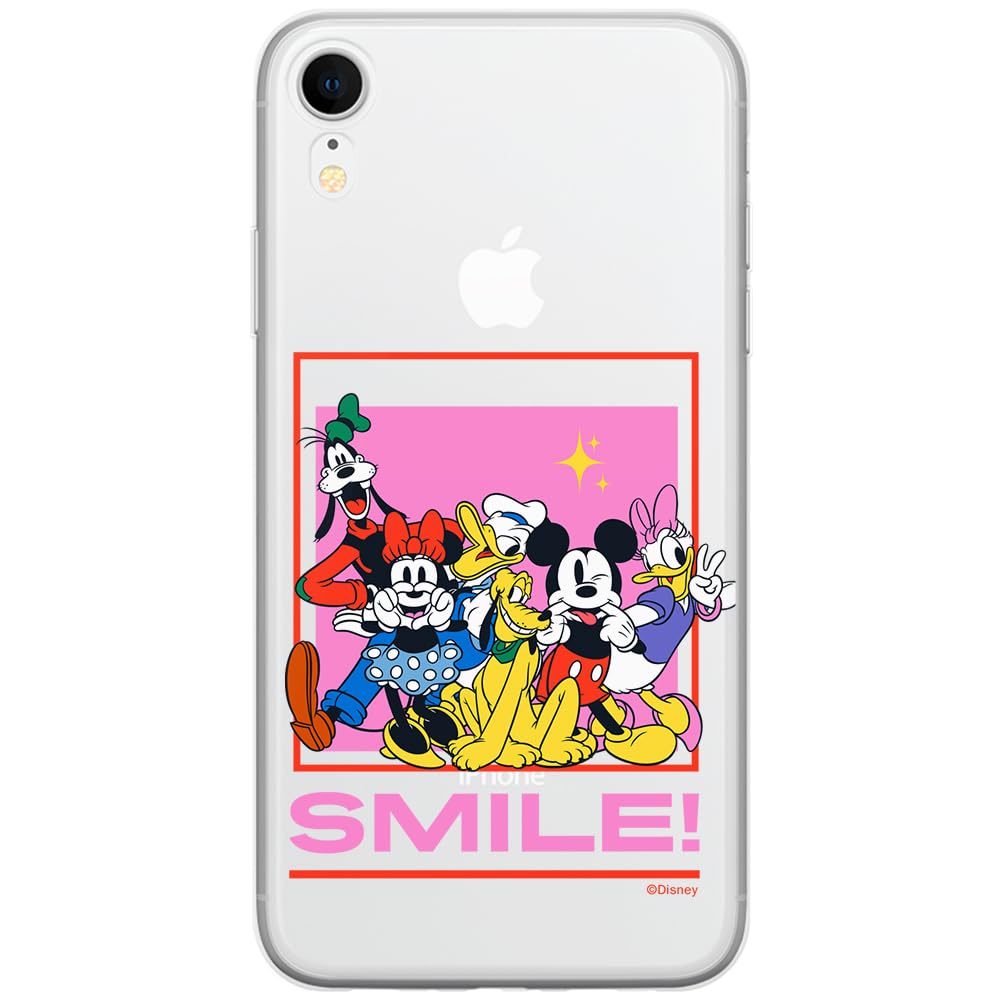 ERT GROUP mobile phone case for Iphone XR original and officially Licensed Disney pattern Disney Friends 014 optimally adapted to the shape of the mobile phone, partially transparent