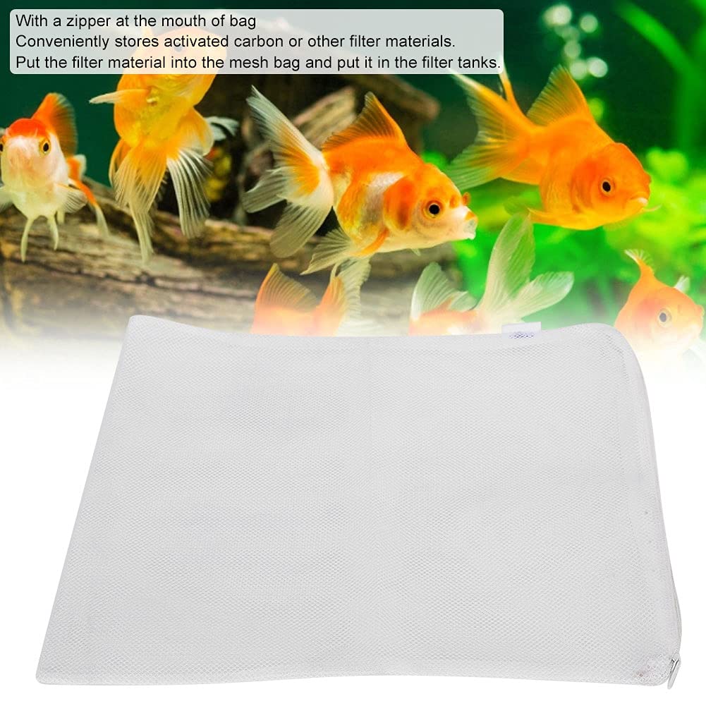 10 Stks Herbruikbare Aquarium Filter Media Zakken met Rits Fijne Mesh Zakken voor Actieve Kool 10 Stks Aquarium Filter Media Fish Tank Mesh Zakken voor Filter Media Zakken met Rits