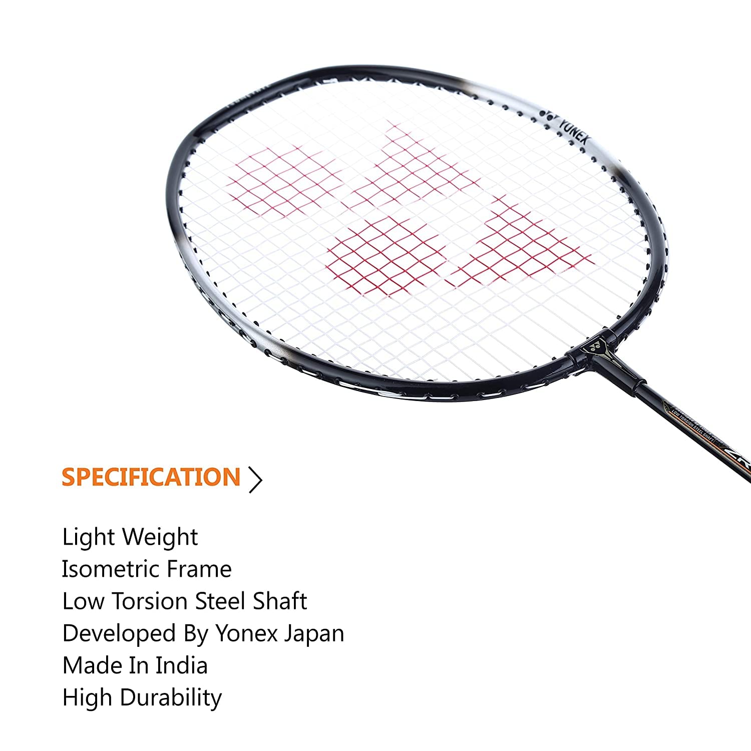YONEX Best Beginner's Badminton ZR 100 lekka rakieta z mieszanki aluminium z pełną pokrywą, zestaw 2 szt. + Mavis 10 lotka (czarna) - zestaw 6 szt