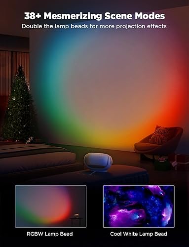 Miniatura 6 de Govee Tira de luces LED de 100 pies, proyector de estrella, luz de estrella con 8 discos reemplazables, 38 modos de escena, altavoz Bluetooth y 21