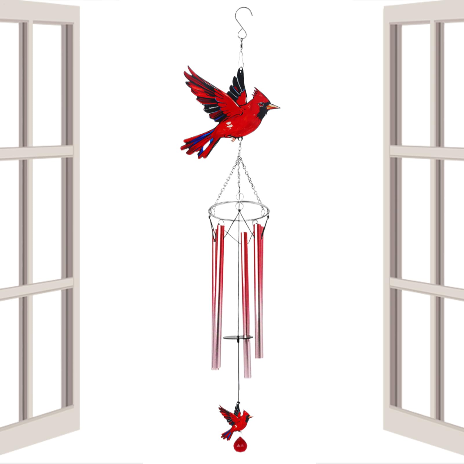 Carillon à vent rotatif pour animer un jardin triste ou un balcon vide