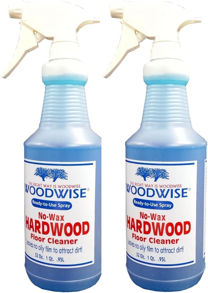 Woodwise Ready-to-Use No Wax Hardwood Floor Cleaner 32oz Spray Pack of 2