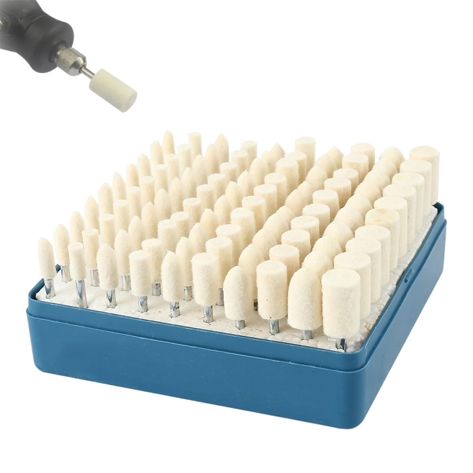 Tarcza Polerska, Tarcze Listkowe 100 Sztuk Filc Wełniany Zamontowany Polerowanie Tarczy Polerskiej Wymiana Głowicy Szlifierskiej