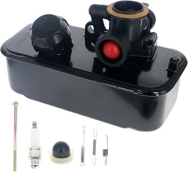 498809A Fuel Tank, 795477 Carburetor for Push Mower 3.5-5.5 Hp 550 Series Engine 494406 498809 498809A with Governor Spring KIt