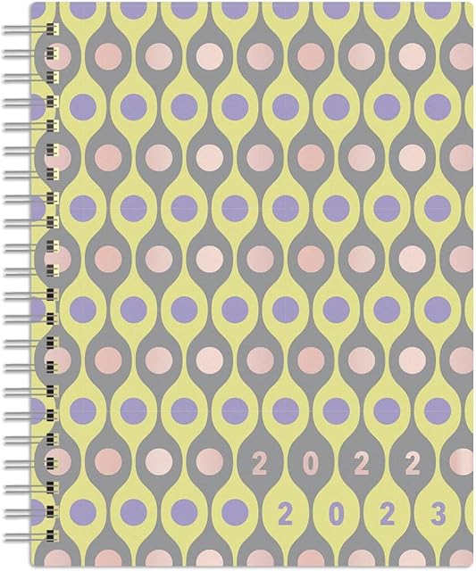 Vintage Funk | 2023 6 x 7.75 Inch 18 Months Weekly Desk Planner | Foil Stamped Cover | July 2022 - December 2023 | Plato | Planning Stationery