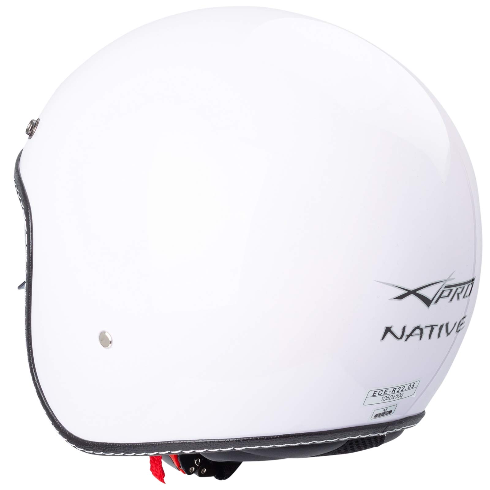 Casco Moto Jet Cafe Racer Omologato ECE 22-06 Parasole scooter