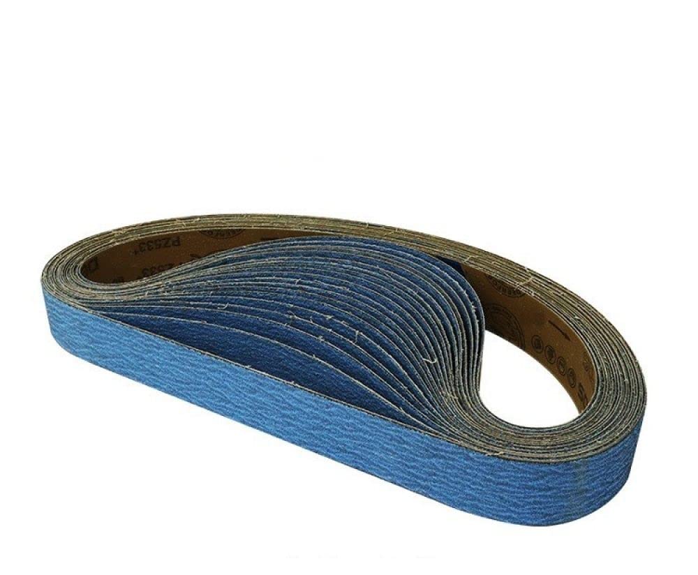 pz/lotto 1220 * 50mm Zirconio Nastro Abrasivo Abrasivo per 48quot; * 2quot; Strumento per affilare i coltelli 40# 60# 80# 100#120#,80