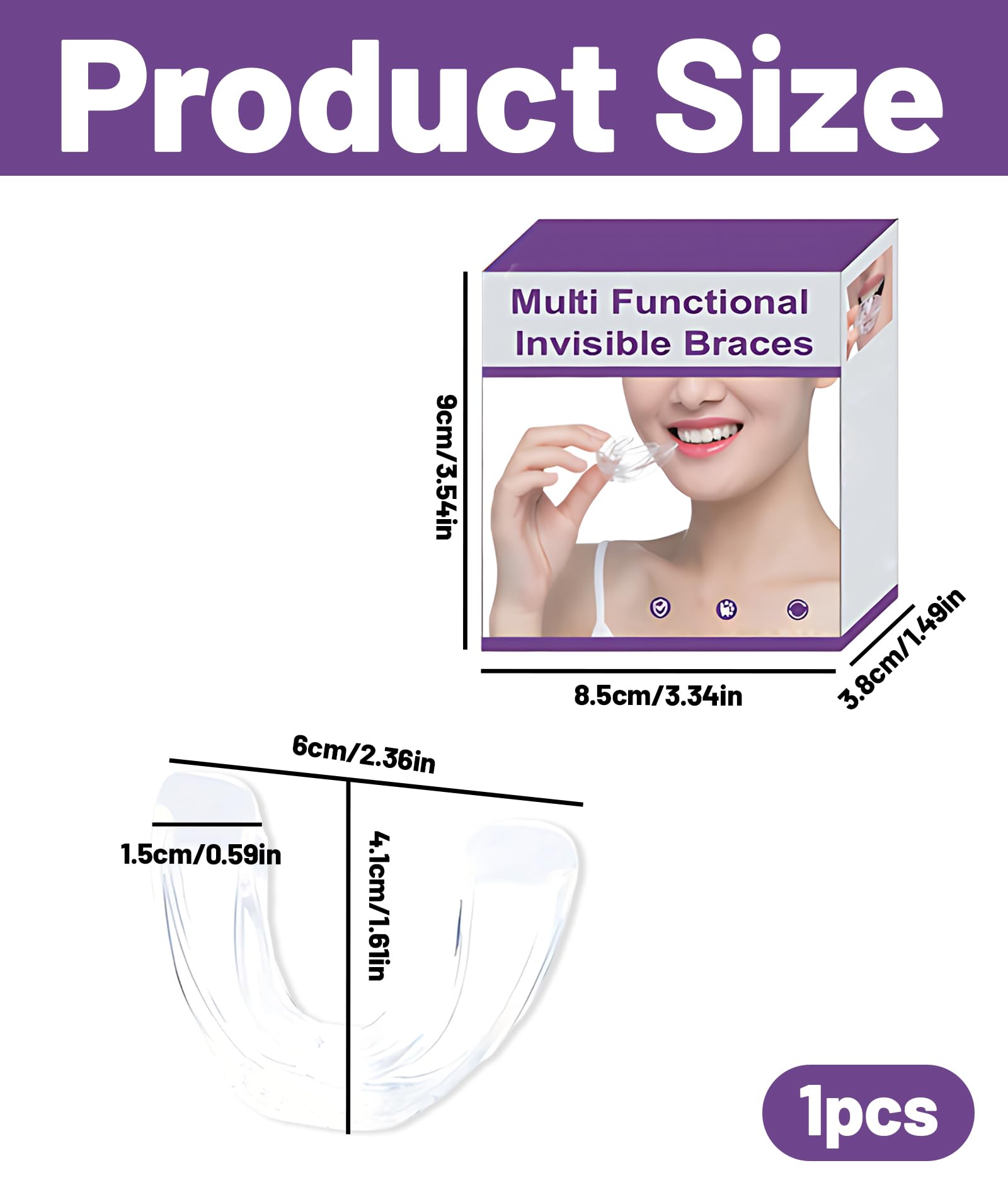 Teeth Aligners for Straightening Teeth, Night Guards for Teeth Grinding, Transparent Teeth Aligner for Minor Dental Alignment - Image 2 thumbnail