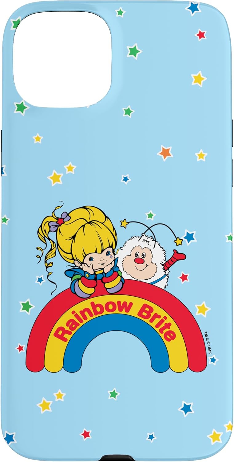 Rainbow Brite & Sprite Vintage Rainbow And Stars Portrait Case for iPhone 15