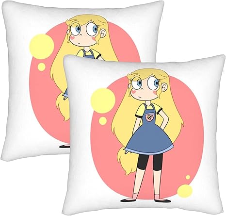 Amazon Co Jp 悪魔バスター スター バタフライ 枕カバー 正方形 2枚セット ファスナー式 クッションカバー 抱き枕カバー 座布団カバー ソファー 背当て チャック式 ひんやり 部屋雑貨 車用 インテリア ベッド 人気 Rokoo おしゃれ かわいい アニメ キャラクター 45