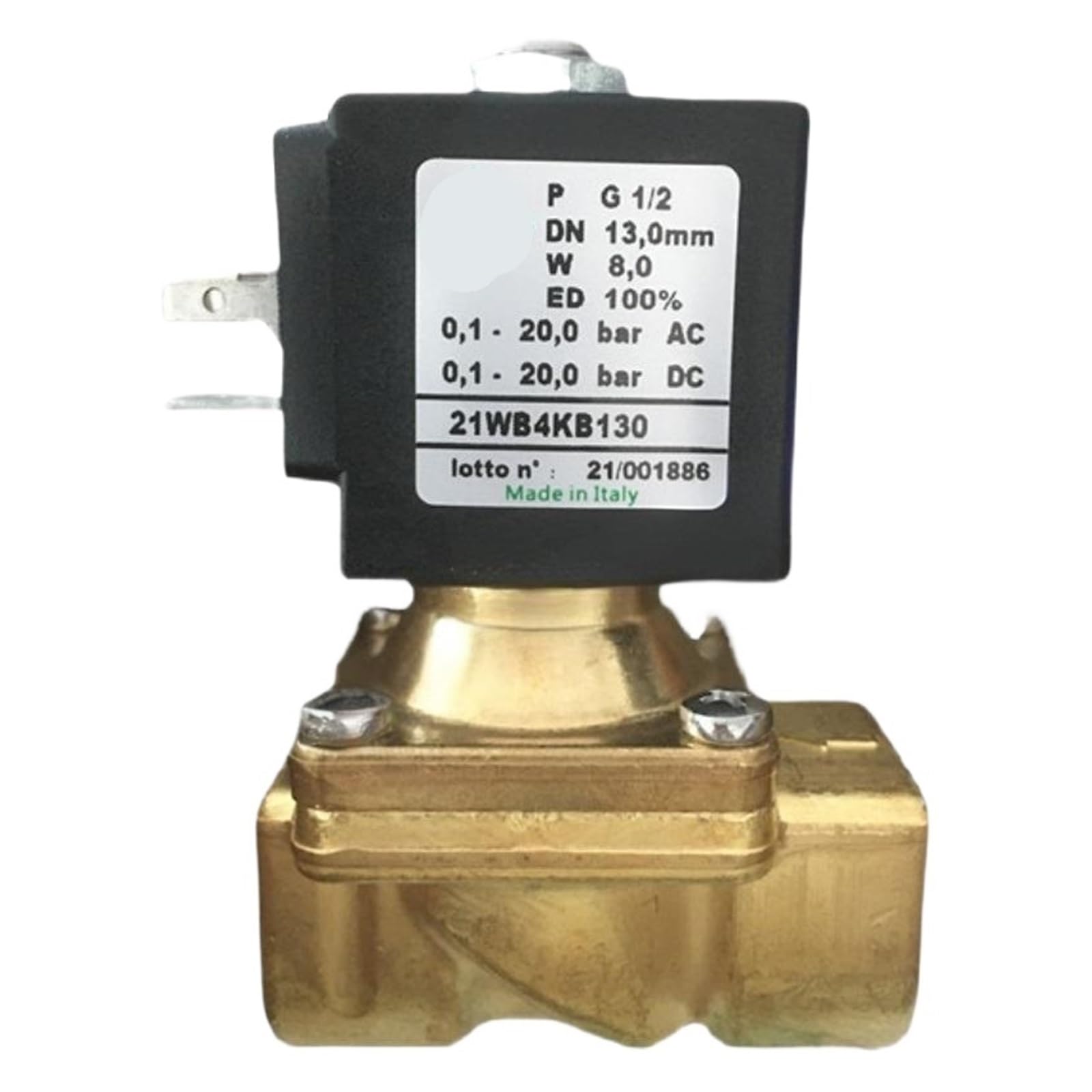 RCGKNNMUZ Solenoid Valve 21WB4KB130 G1/2 Normally Closed Solenoid Valve